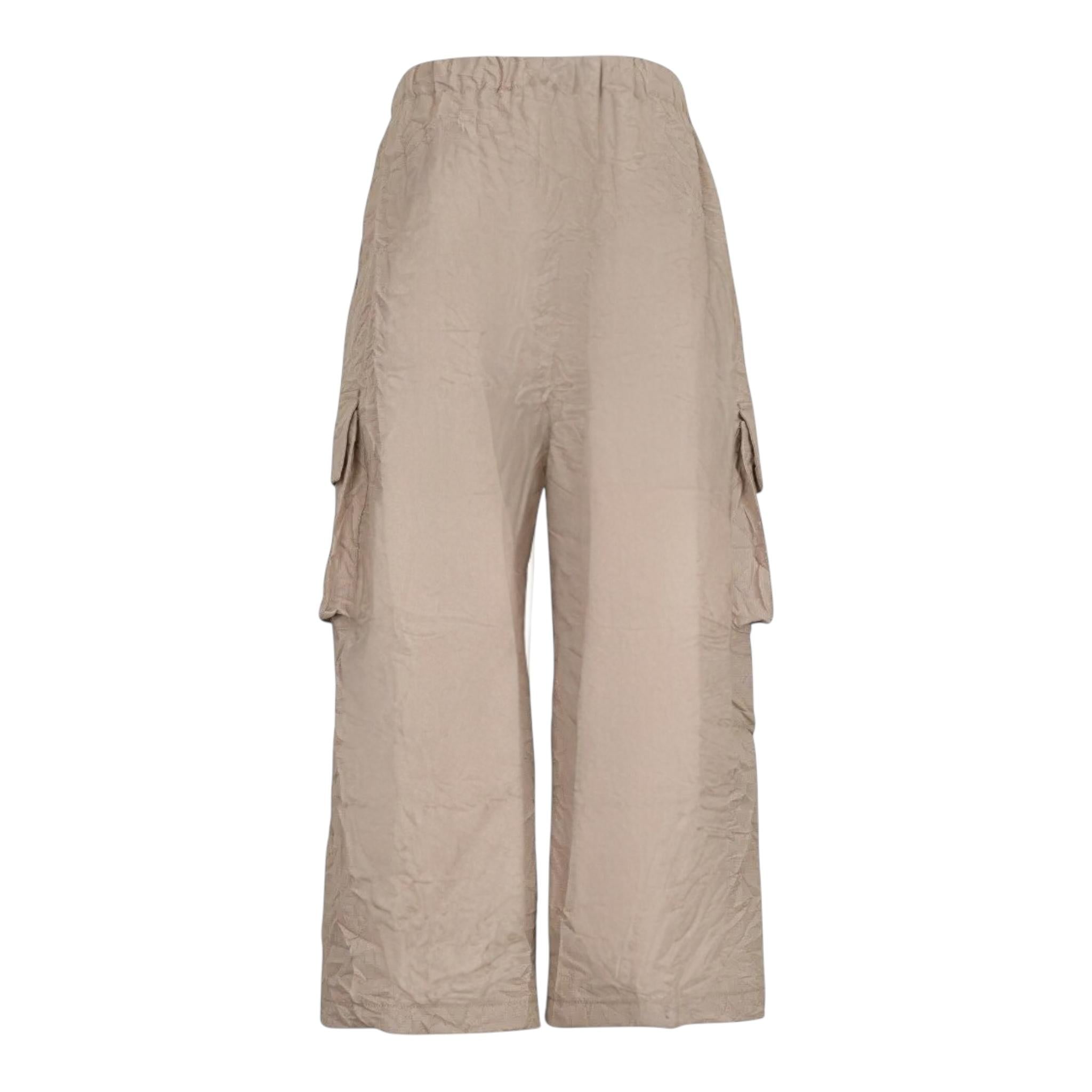 Dou Dou Pantalone Modello Cargo Tinta Unita con Tasconi per Bambina DW6P90 FANGO DOU DOU 