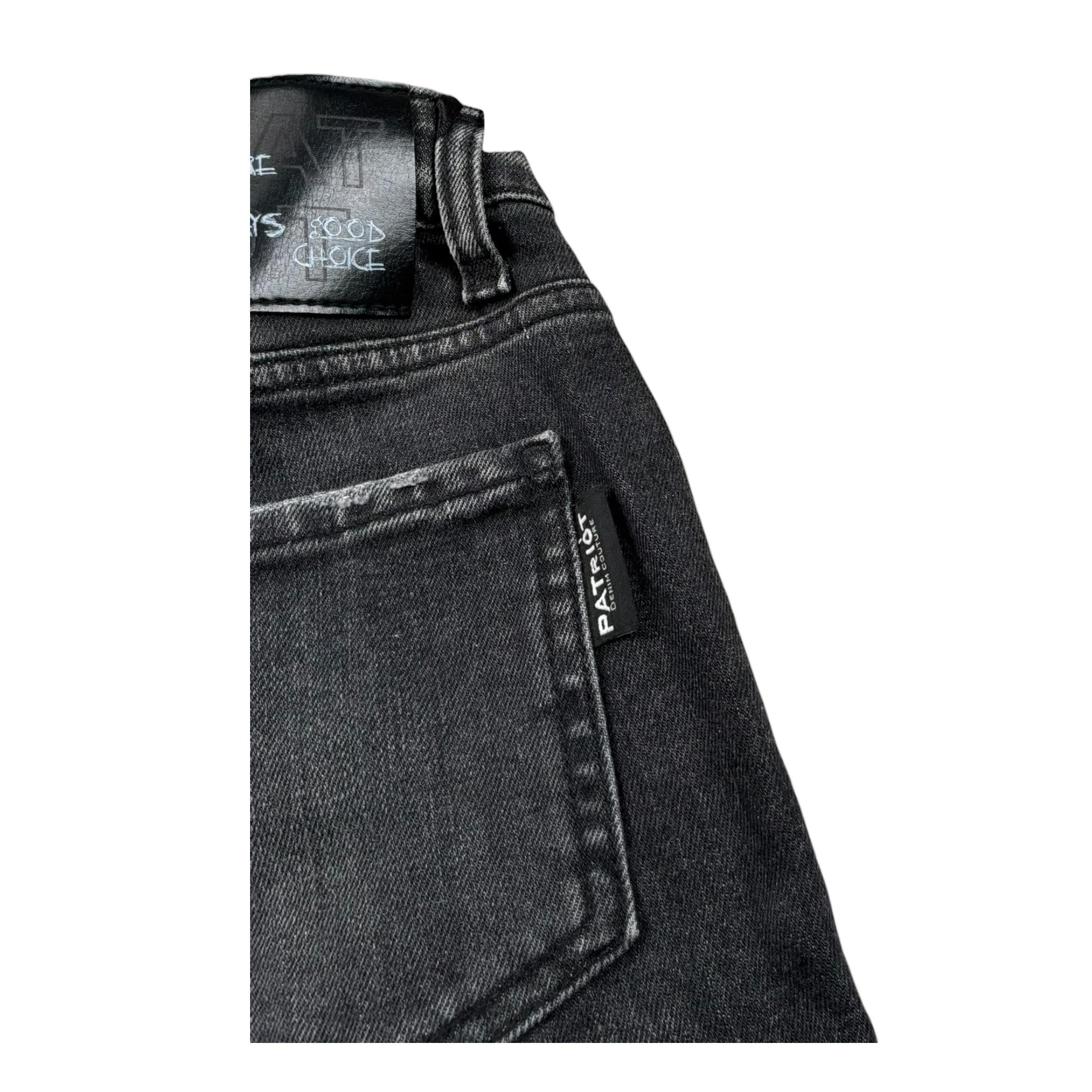 Patriot Bermuda In Denim Tinta Unita per Bambino PJ5S2SPCK08 NERO PATRIOT 