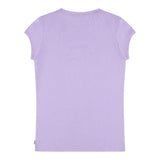 Levi'S T-Shirt Tinta Unita Girocollo con Stampa per Bambina 4E4234 LILLA LEVI'S 