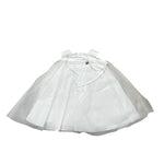 Le Bebe' Abito Cerimonia tinta unita con Tulle Bianco per Neonata B5212 BIANCO LE BEBE' 