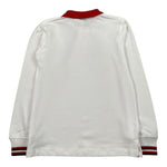 Trussardi Polo Manica Lunga Tinta Unita con Profili In Contrasto per Bambino TBP26049PO BIANCO TRUSSARDI 