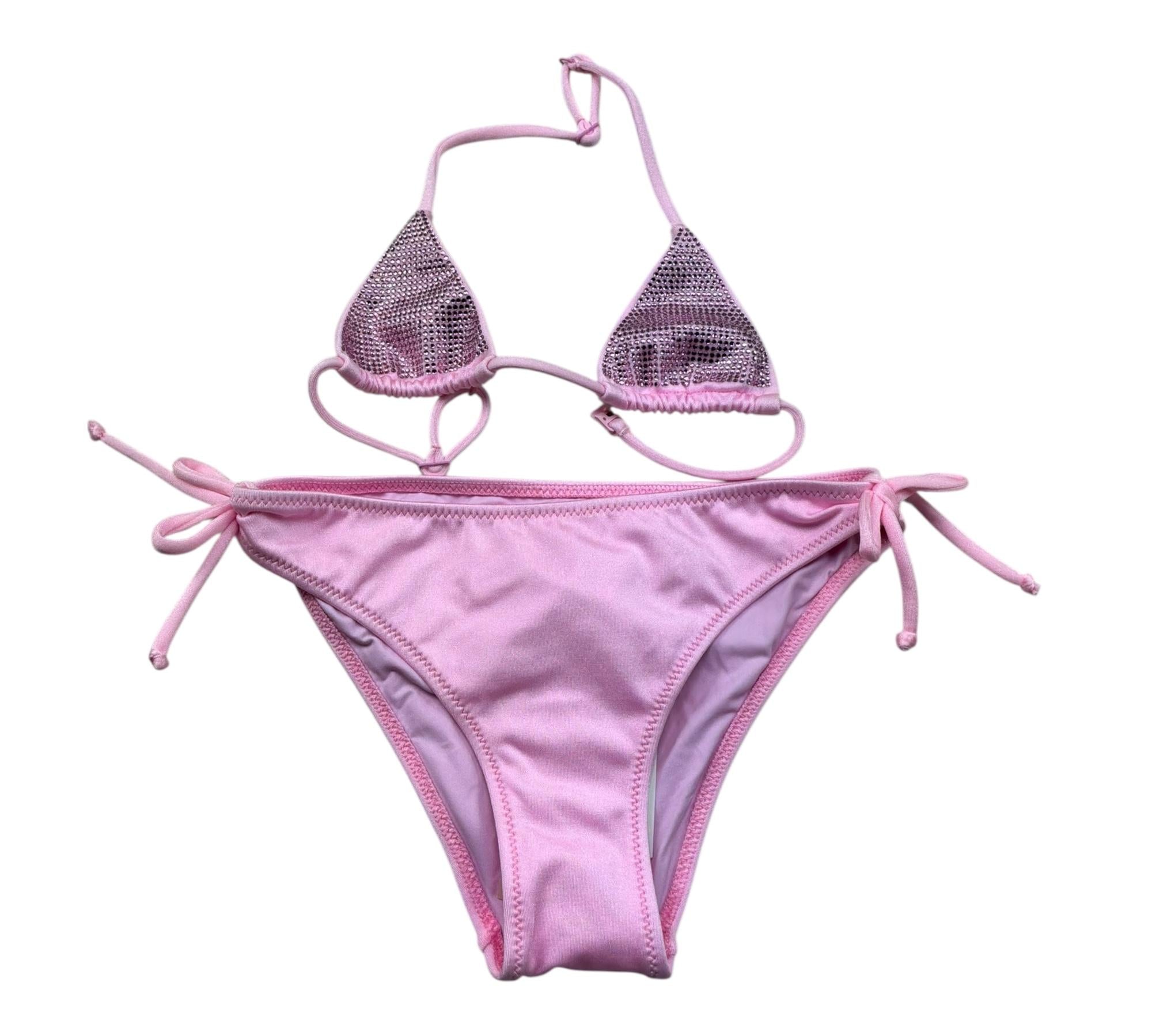 Saint Barth Costume 2 Pezzi Triangolo-Mutandina per Bambina SHINYY ROSA SAINT BARTH 