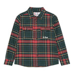 SAINT BARTH camicia manica lunga tinta unita con fantasia a righe Verde per Bambino SEI002 VERDE SAINT BARTH 