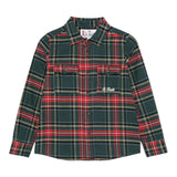 SAINT BARTH camicia manica lunga tinta unita con fantasia a righe Verde per Bambino SEI002 VERDE SAINT BARTH 
