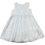 Le Bebe Abito Giromanica Tinta Unita con Ricami per Neonata LBG0667 BIANCO LE BEBE 