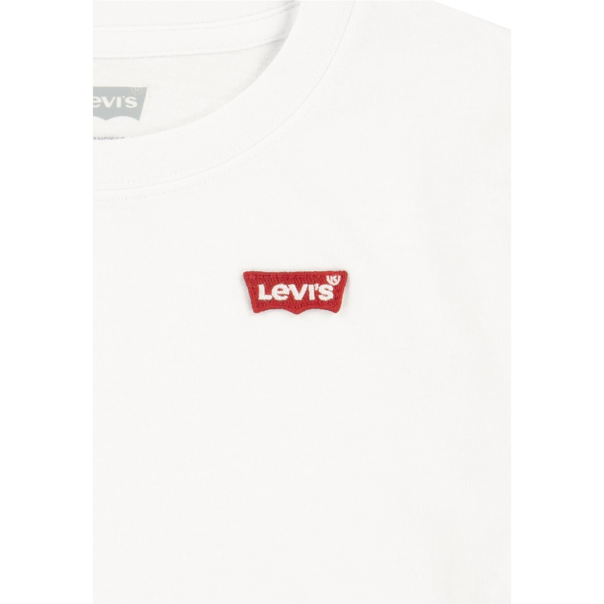 Levi'S T-Shirt Girocollo Tinta Unita con Stampa per Bambino 8EA100 BIANCO LEVI'S 
