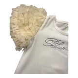 Miss Blumarine 2-teiliges Set T-Shirt-Rock zweifarbig weiß/creme für Baby Mädchen