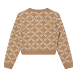 MICHAEL KORS cardigan tinta unita con stampe logo Beige per Bambina R15225 BEIGE MICHAEL KORS 