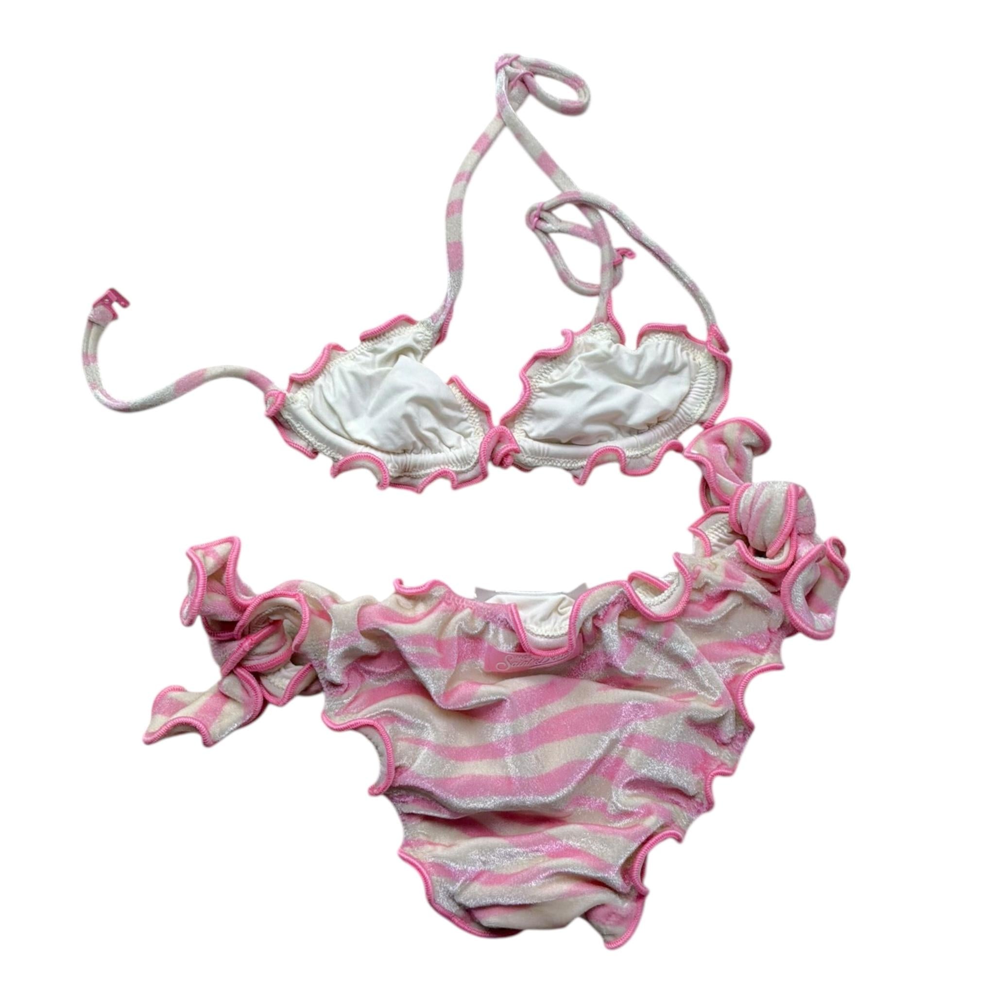 Saint Barth Costume 2 Pezzi Slip-Triangolo per Bambina 00579L PANNA SAINT BARTH 