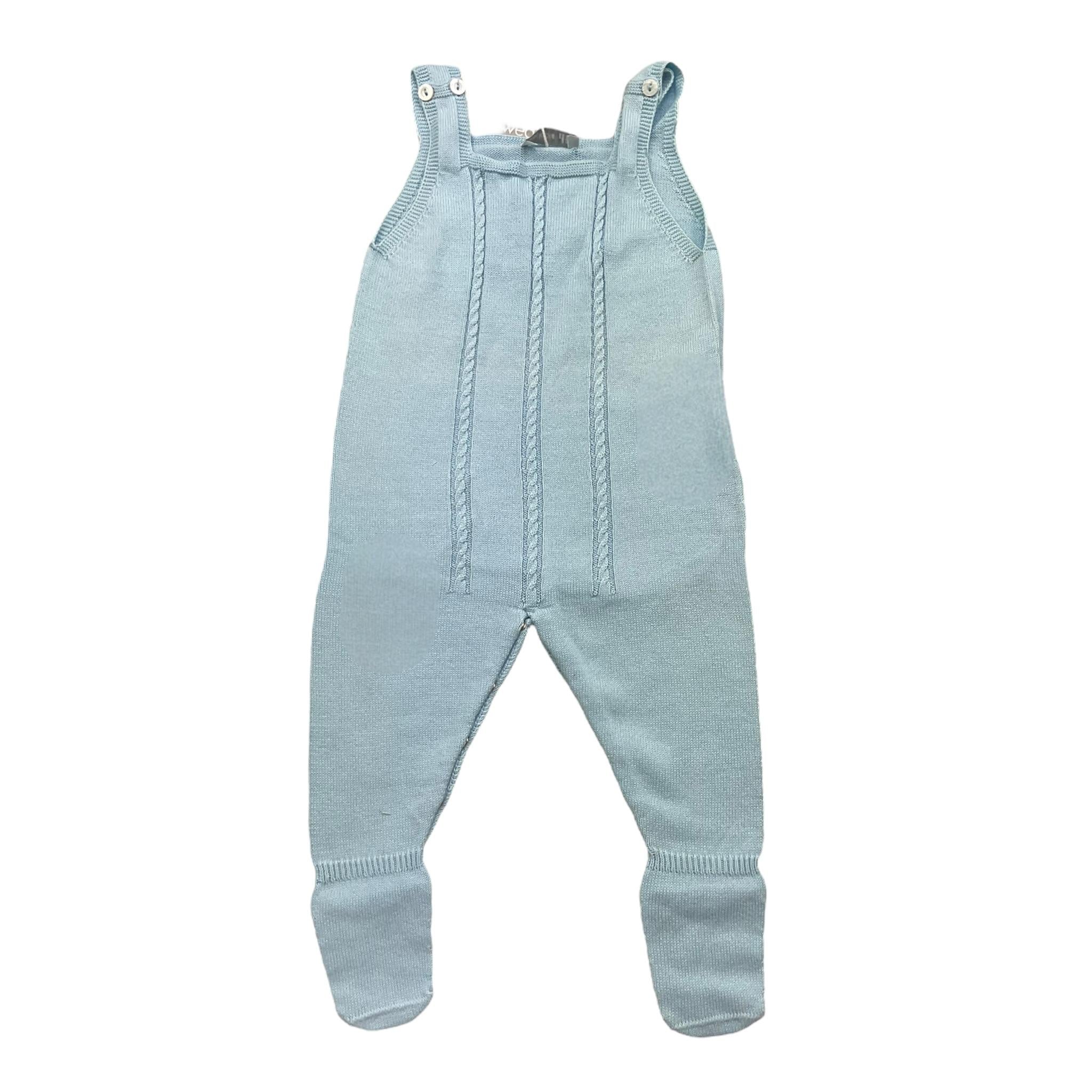 WEDOBLE tutine tinta unita con ricami Azzurro per Neonata V2006310A AZZURRO WEDOBLE 