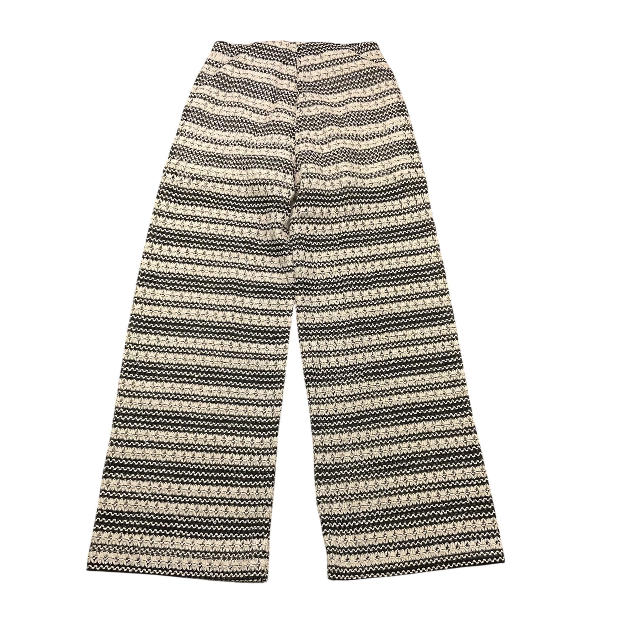 Dixie Pantalone Bicolore Traforato per Bambina PE14231G74 BIANCO/NERO DIXIE 