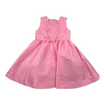 A' La Page Abito Giromanica Tinta Unita con Fiocchi per Bambina VANIGLIA ROSA A' LA PAGE 