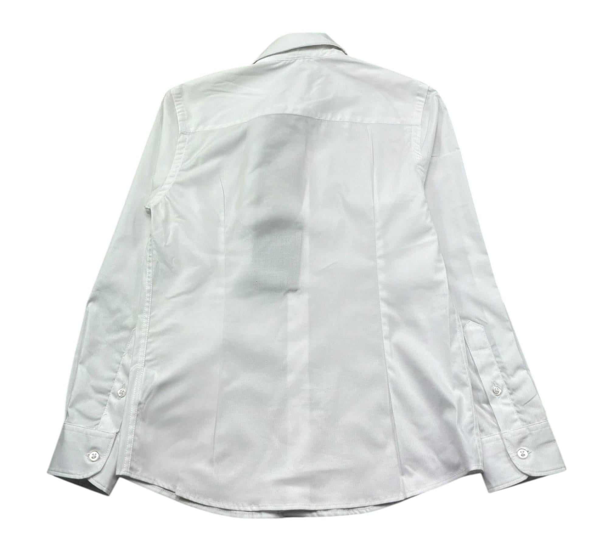 Paolo Pecora Camicia Manica Lunga Tinta Unita per Bambino PP4237 BIANCO PAOLO PECORA 