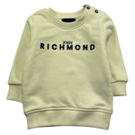 John Richmond Felpa Chiusa Girocollo Tinta Unita con Stampa per Neonato RIP26002FE GIALLO JOHN RICHMOND 