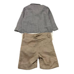 ALETTA completo 3 pezzi giacca-camicia-bermuda Blu per Neonato M220419 BLU ALETTA 