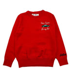 SAINT BARTH maglia tinta unita con stampa Rosso per Bambino DOU0021 ROSSO SAINT BARTH 