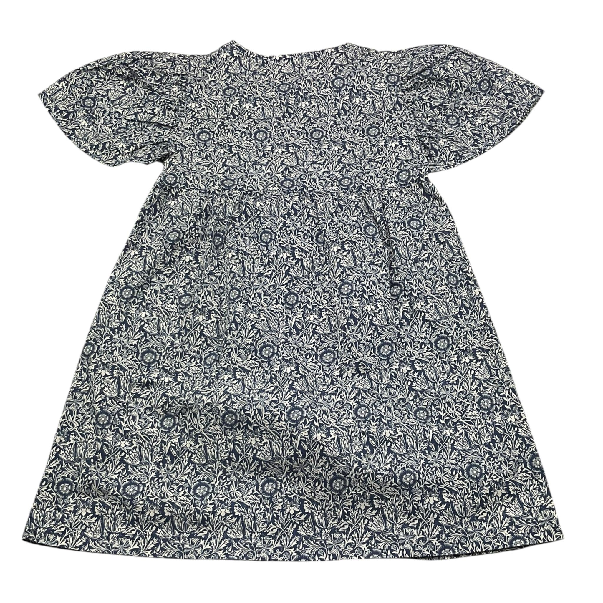 Babe & Tess Abito Mezza Manica Tinta Unita con Fantasia per Bambina 01518050 BLU BABE & TESS 