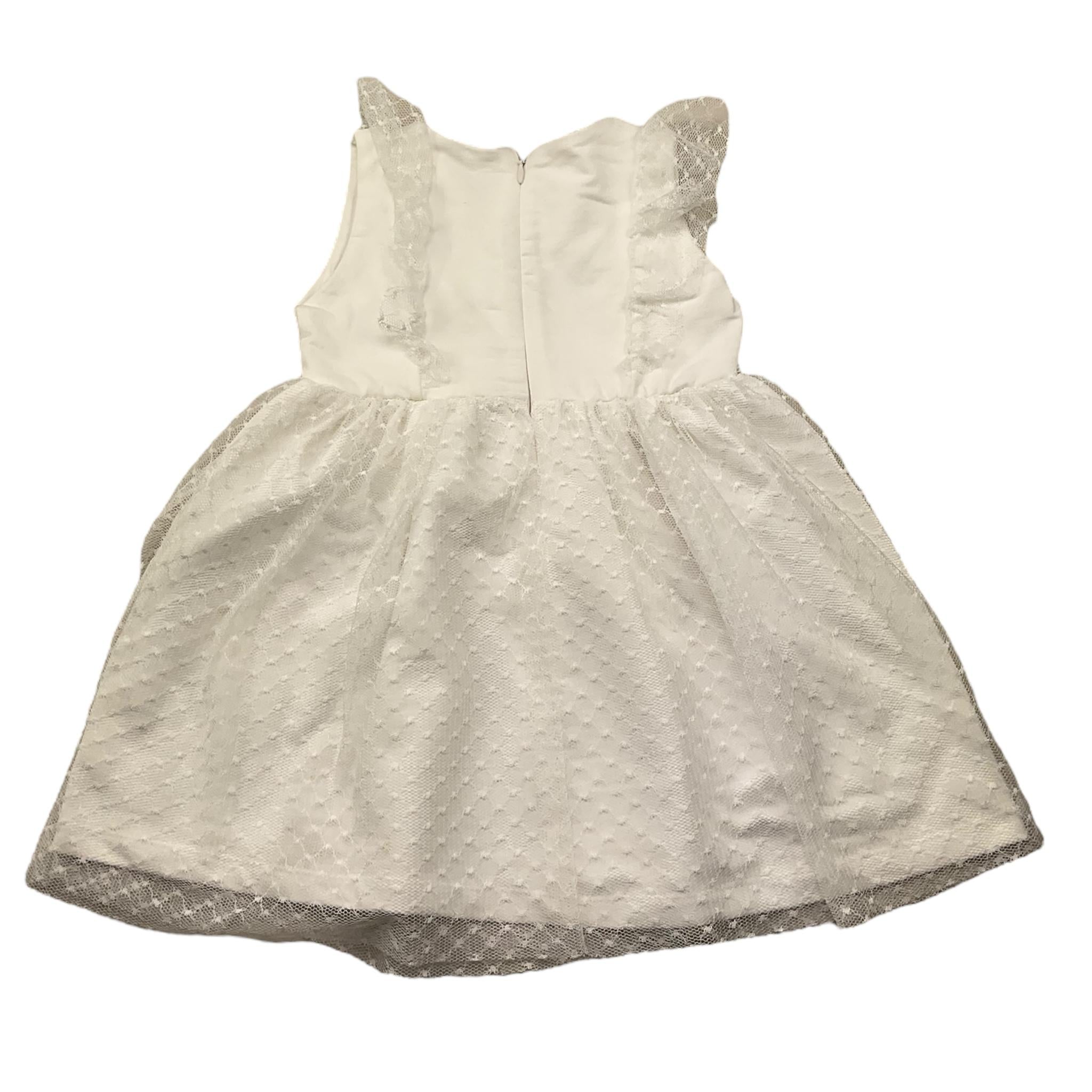 Liu Jo Abito Giromanica Tinta Unita con Tulle per Neonata KA3041 BIANCO LIU JO 