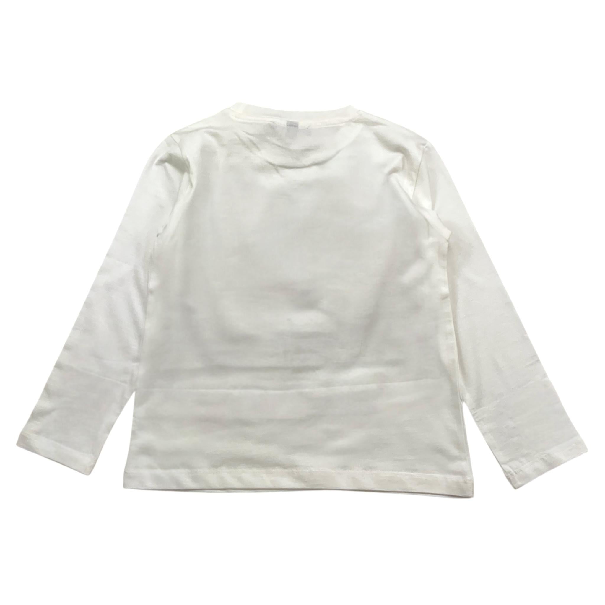 PLEASE shirt girocollo tinta unita con stampa Bianco per Bambino ML20030B65J BIANCO PLEASE 