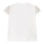 Mayoral T-Shirt Girocollo tinta unita con Stampa Orso Bianco per Neonata 1070X BIANCO MAYORAL 