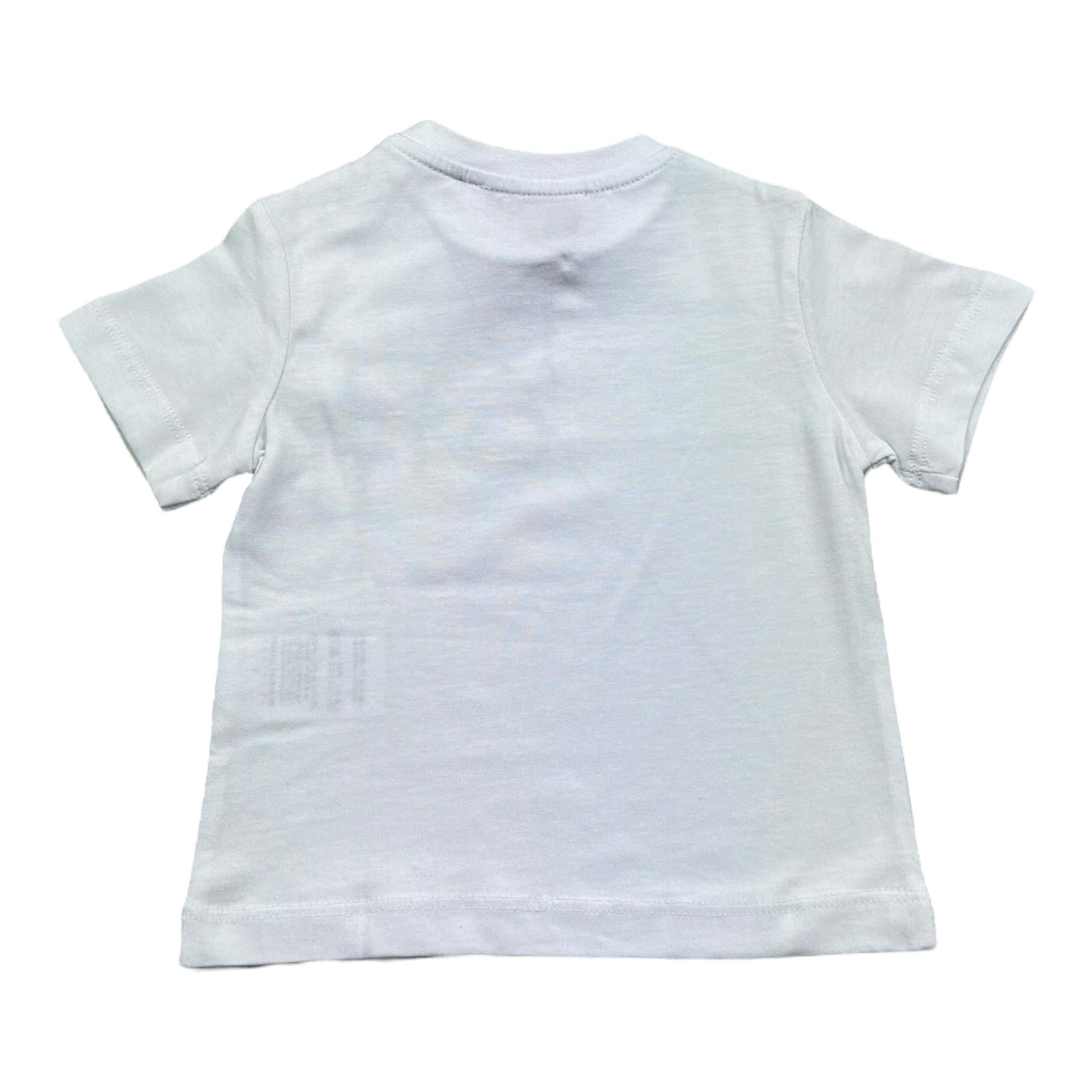 Cesare Paciotti T-Shirt Girocollo Tinta Unita con Stampa per Neonato TSP5165BXX BIANCO CESARE PACIOTTI 