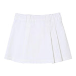 Aspesi Gonna Tinta Unita Modello Tennis per Bambina S25014GNC6058 BIANCO ASPESI 