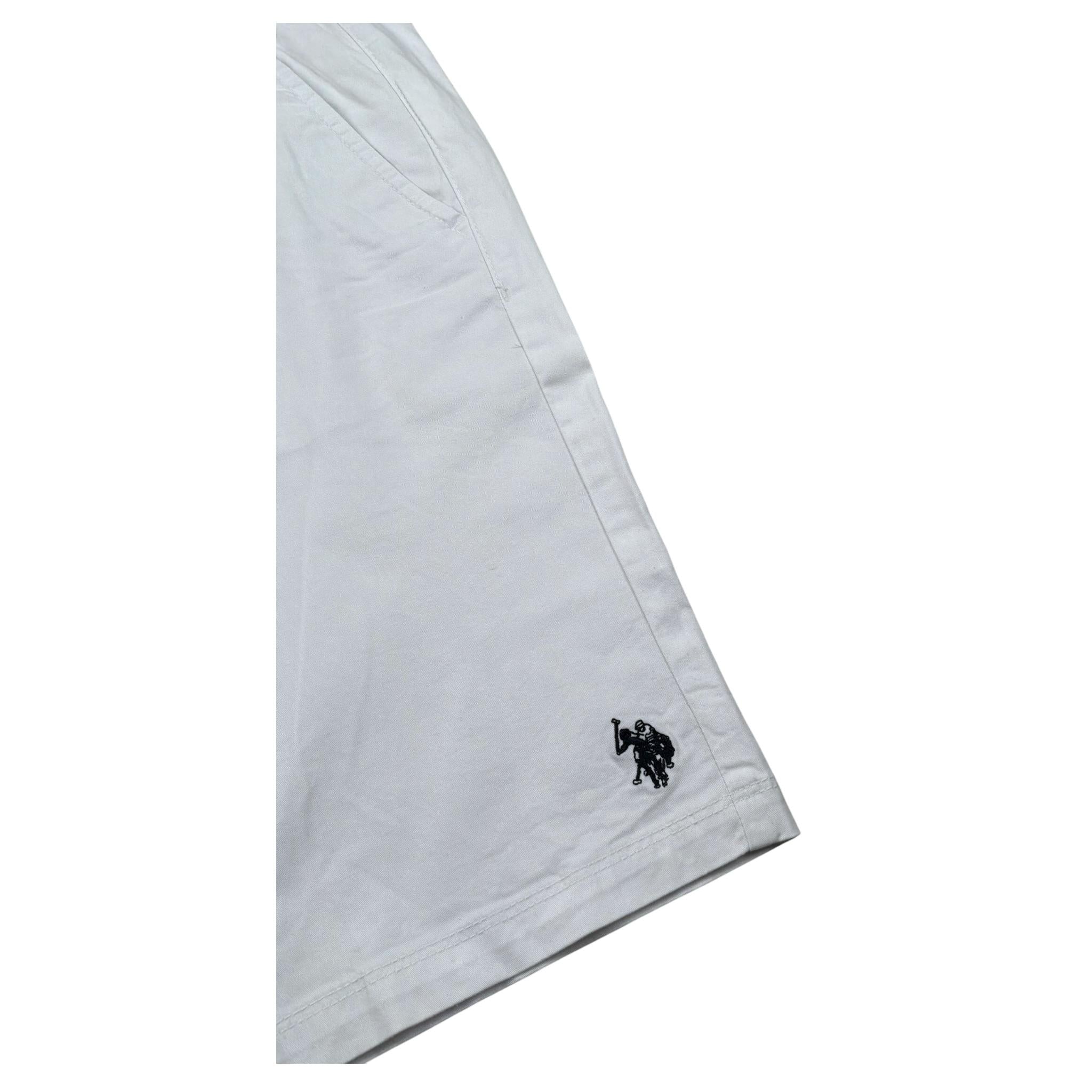 U.S. Polo Assn Bermuda Tinta Unita con Elastico In Vita per Bambino US41557002 BIANCO U.S. POLO ASSN 