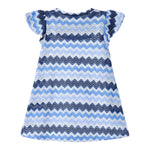 Mayoral Abito Tinta Unita con Fantasia Mezza Manica per Bambina 3926 BLU MAYORAL 