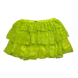 Pinko Gonna Tinta Unita Logata Con Elastico In Vita Verde Per Bambina