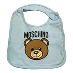 MOSCHINO set cappello-bavetta tinta unita Azzurro per Neonato MUY079 AZZURRO MOSCHINO 