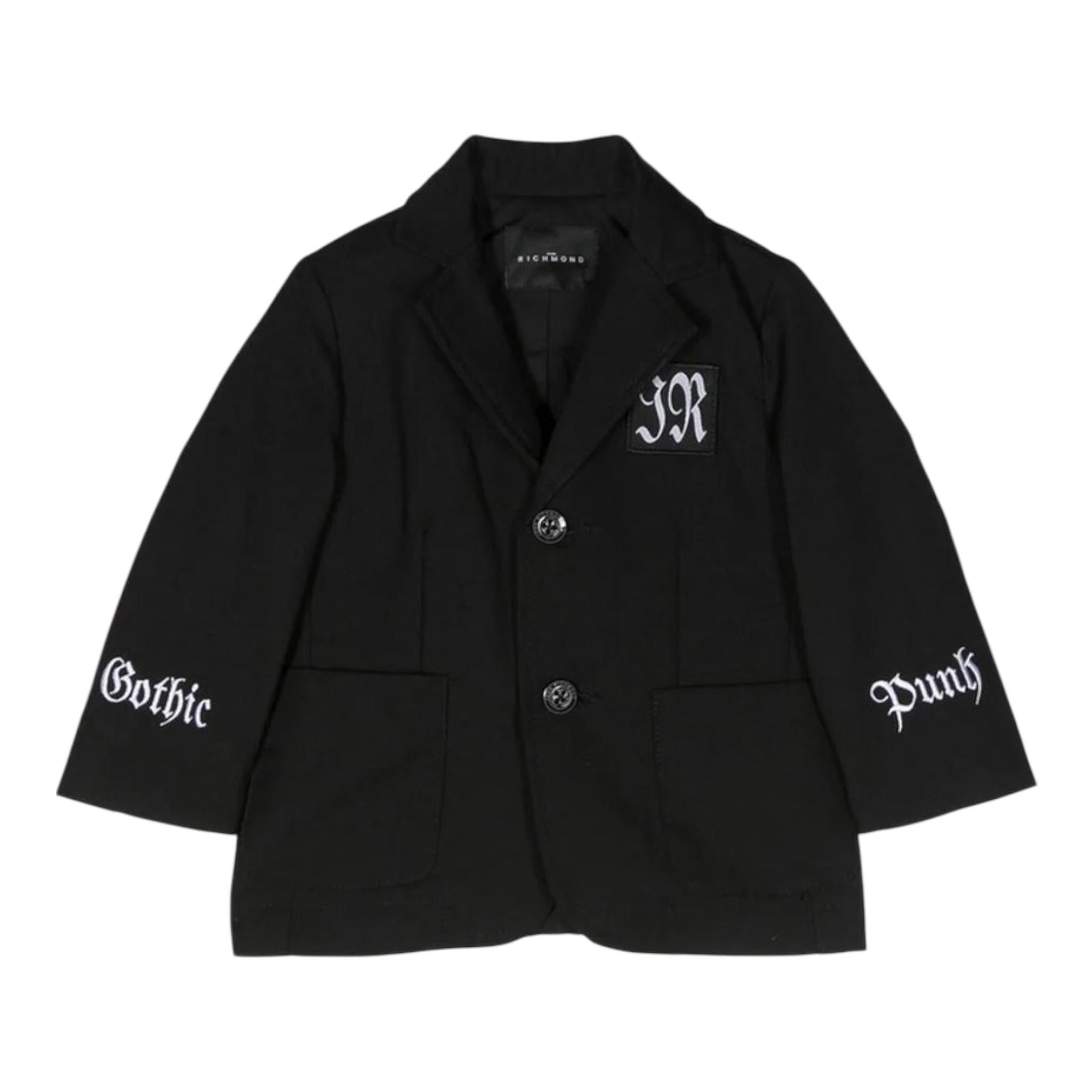 John Richmond Giacca Tinta Unita con Bottoni per Neonato RIP23085GC NERO JOHN RICHMOND 