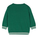 MOSCHINO maglia girocollo tinta unita con stampa Verde per Bambino HUW015X VERDE MOSCHINO 