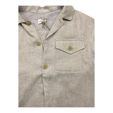 Eleventy Camicia Tinta Unita Mezza Manica Grigio Per Bambino