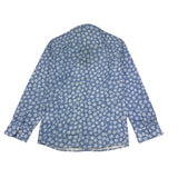 Emanuel Pris Camicia Tinta Unita Con Fantasia Fiori Azzurro Per Bambino