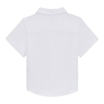 Boss Polo Mezza Manica Tinta Unita con Logo per Bambino J52017 BIANCO BOSS 