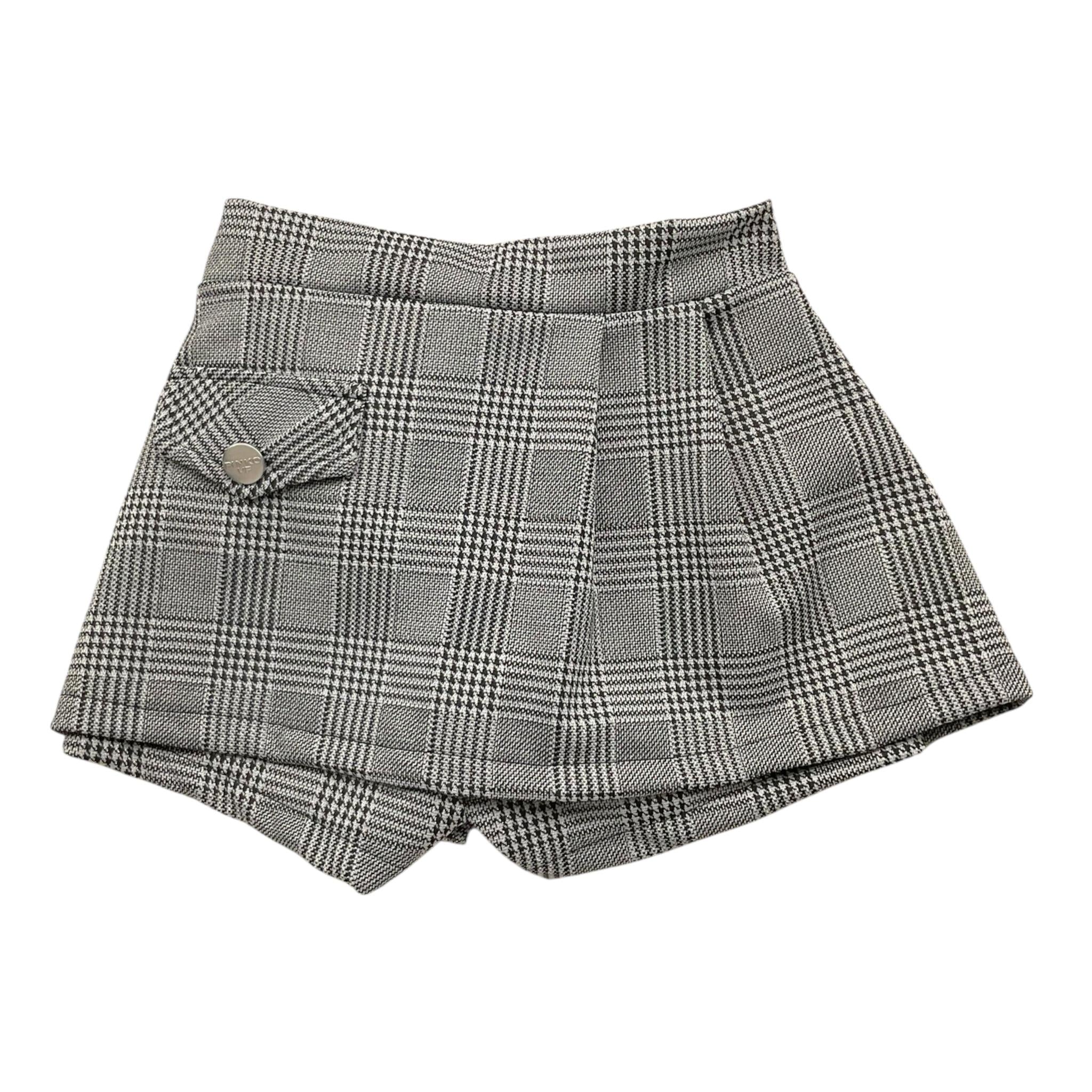 PINKO short tinta unita con elastico in vita e fantasia  Grigio per Bambina F4PIBGST167 GRIGIO PINKO 