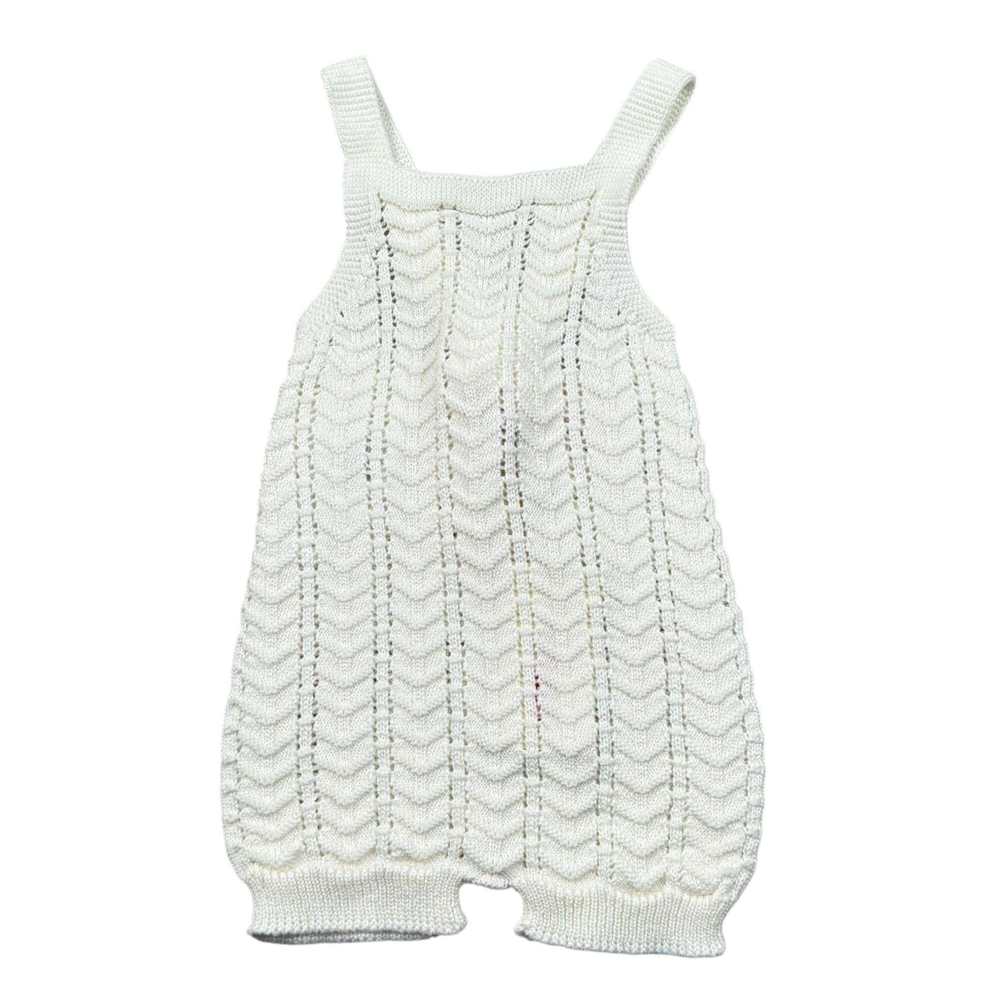 Cnd Pagliaccetto Tinta Unita Traforato per Neonata 55926469 PANNA CND 