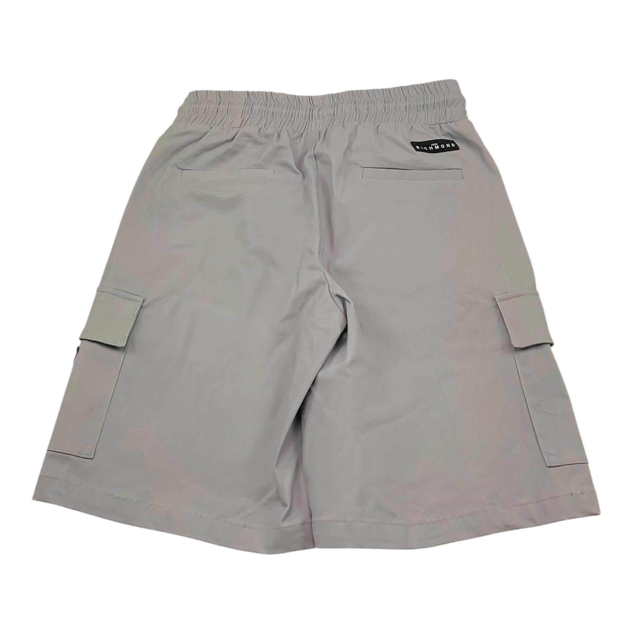 John Richmond Bermuda Tinta Unita con Elastico In Vita per Bambino RBP25144BE GRIGIO JOHN RICHMOND 