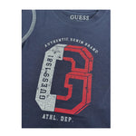 Guess T-Shirt Girocollo Tinta Unita con Stampa per Neonato N1RI15K8HM0 BLU GUESS 