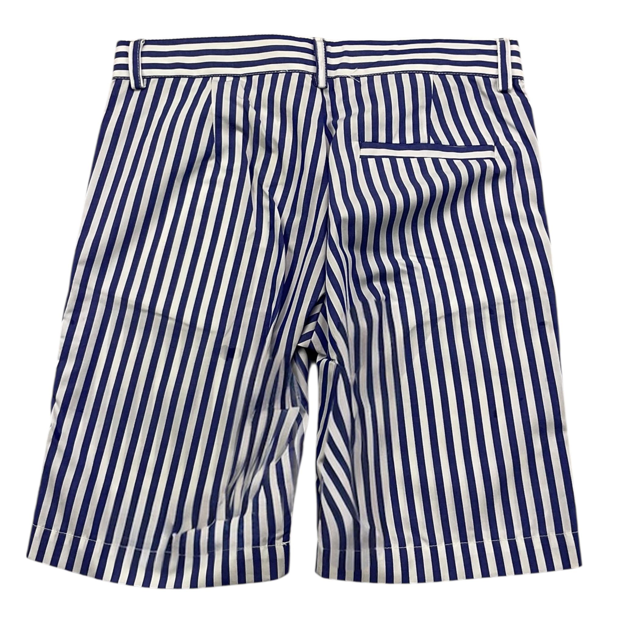 Little Bear Bermuda Tinta Unita con Fantasia A Righe per Neonato 82100N BIANCO LITTLE BEAR 