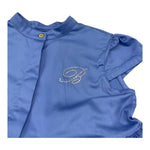 Miss Blumarine Abito Mezza Manica Tnta Unita per Bambina BGAB008 AZZURRO MISS BLUMARINE 