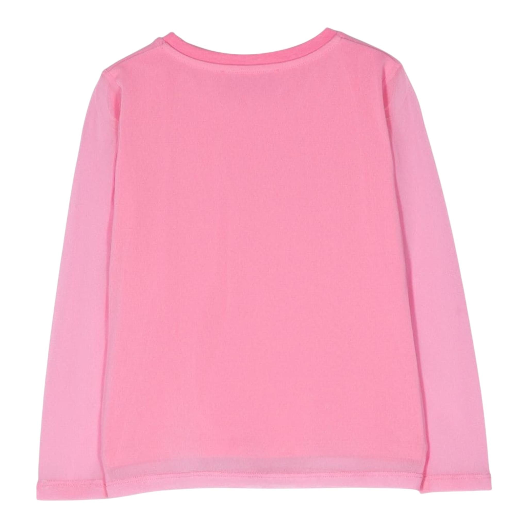 MISS BLUMARINE shirt girocollo tinta unita cn maniche velate Rosa per Bambina IF3071 ROSA MISS BLUMARINE 