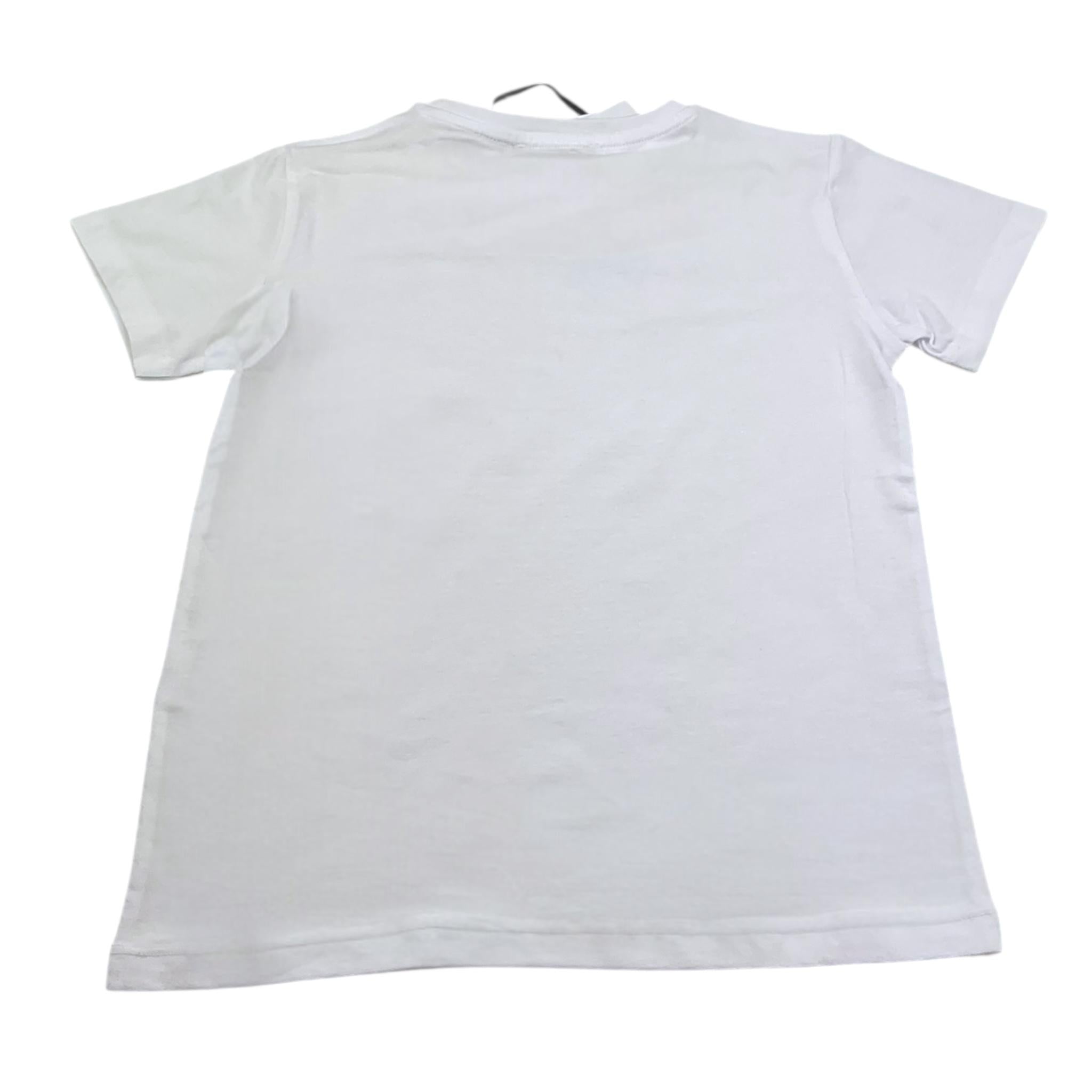 Iceberg T-Shirt Girocollo Tinta Unita con Stampa per Bambino TSICE5108J BIANCO ICEBERG 