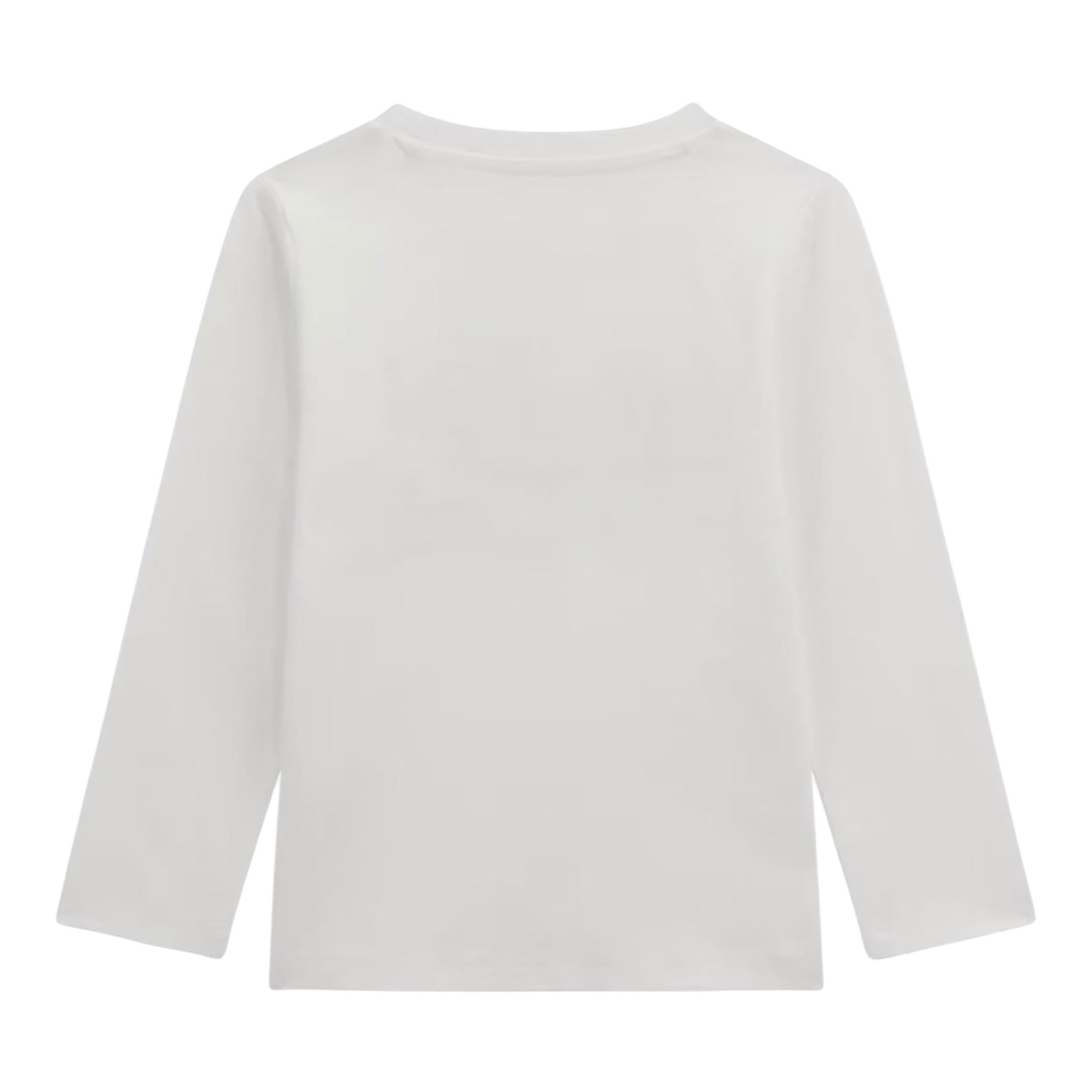 Guess Shirt Girocollo Tinta Unita con Logo per Neonato N5RI17K8HM4X BIANCO GUESS 