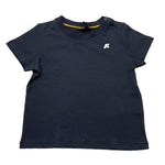 K-Way T-Shirt Girocollo Tinta Unita con Logo per Neonato K4125LW BLU K-WAY 