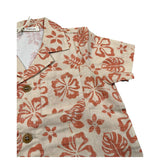 Zhoe & Tobiah Camicia Mezza Manica Tinta Unita Stampa Fantasia per Neonato WI1BN BEIGE ZHOE & TOBIAH 