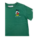 SAINT BARTH t-shirt girocollo tinta unita con stampa Verde per Bambino MICKEYGIA VERDE SAINT BARTH 