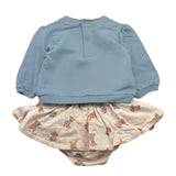 MAYORAL completo 3 pz felpa-coulotte-calze Azzurro per Neonata 2816 AZZURRO MAYORAL 