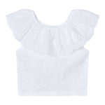 Mayoral Top Tinta Unita con Scollo A Barca per Neonata 3012N BIANCO MAYORAL 