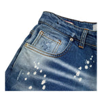 Cianotic Bermuda In Denim Tinta Unita con Strappi per Bambino 20165 BLU CIANOTIC 